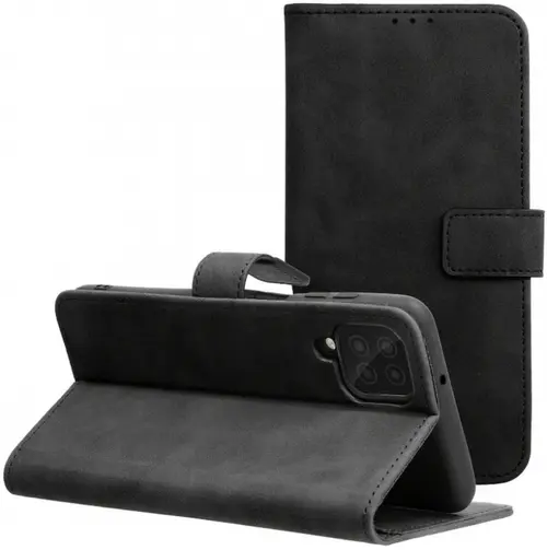 Husa pentru Samsung Galaxy A12 Nacho A127 / M12 M127 / A12 A125, Forcell, Tender Book, Neagra