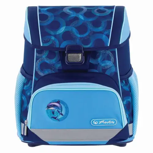 Ghiozdan scolar Herlitz Loop, motiv Dolphin Ride, ergonomic, 37x31x22cm, 870g