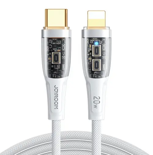 Cablu Date si Incarcare USB-C - Lightning Joyroom S-CL020A3, 20W, 1.2m, Alb