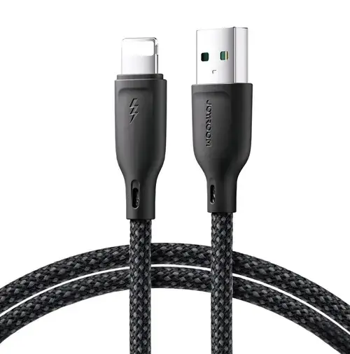 Cablu Date si Incarcare USB-A - Lightning Joyroom S-A34, 18W, 1m, Negru