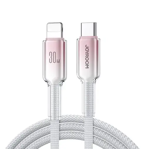 Cablu Date si Incarcare USB-C - Lightning Joyroom S-A42, 30W, 1.2m, Alb