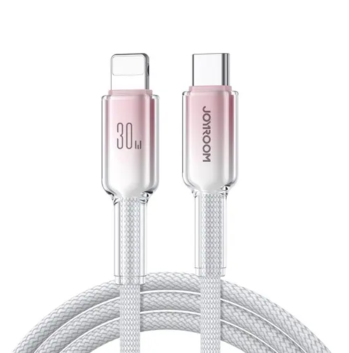 Cablu Date si Incarcare USB-C - Lightning Joyroom S-A42, 30W, 1.2m, Alb