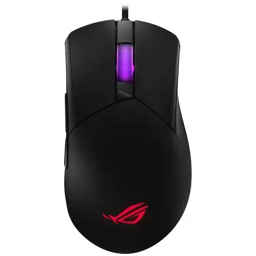 Mouse Gaming cu fir ASUS ROG GLADIUS III CORE, 12.000DPI, 1.000HZ, PAW3311, ROG Micro Switch II, ROG Push-Fit Switch Sockets, ROG Paracord, PTFE feet, 72gr, Negru