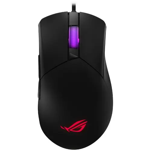 Mouse Gaming cu fir ASUS ROG GLADIUS III CORE, 12.000DPI, 1.000HZ, PAW3311, ROG Micro Switch II, ROG Push-Fit Switch Sockets, ROG Paracord, PTFE feet, 72gr, Negru