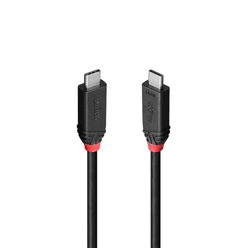 Cablu Lindy LY-37001, 1m, USB4 240W Type C, 40 Gbps, Negru
