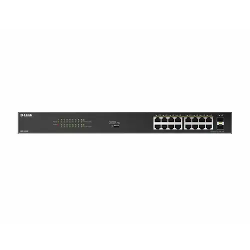 Switch DLink DGS-1018P, 16 porturi, PoE