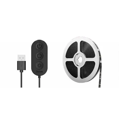 Banda LED RGB pentru TV Govee H61780A1, 5 W, 5 V, compatibil cu TV 46-60 inch, Wi-Fi 2.4GHz, Bluetooth, aplicatie Govee Home, 3m