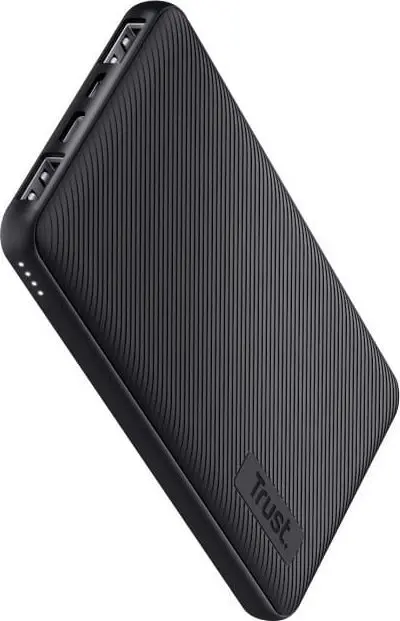 Acumulator extern Trust Primo Eco TR-24678, 10000 mAh, 2x USB-A, 1x USB-C (Negru)