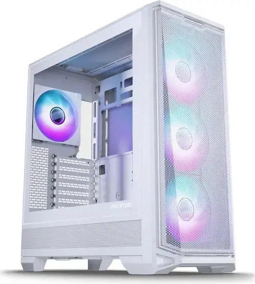 Carcasa Phanteks Eclipse G400A DRGB, Mid-tower, E-ATX, Sticla securizata, 7 sloturi expansiune (Alb)