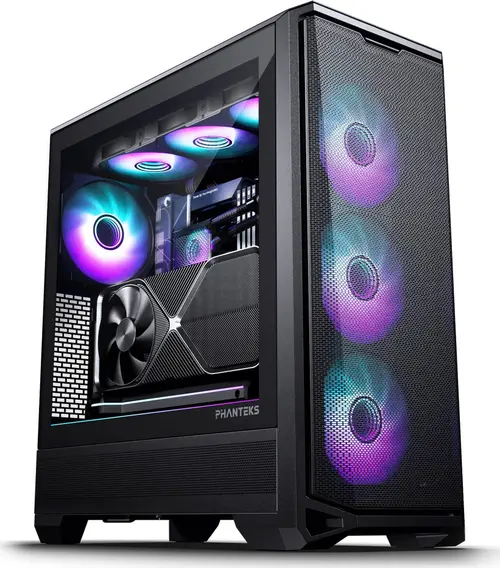 Carcasa Phanteks Eclipse G400A DRGB, Mid-tower, E-ATX, Sticla securizata, 7 sloturi expansiune (Negru)