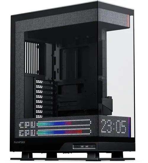 Carcasa Phanteks Evolv X2 Matrix DRGB, Mid-tower, E-ATX, 8 sloturi expansiune, Sticla securizata (Negru)