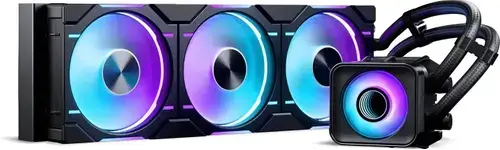Cooler CPU AIO Phanteks Glacier One 360D30 X2, D-RGB, 3x120mm, PWM (Negru)