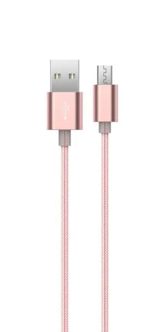 Cablu de date Devia Gracious DVGRAMICRO15RG, MicroUSB, 1.5 m (Roz/Auriu)