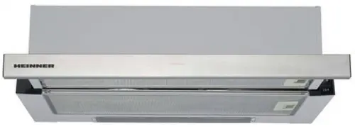 Hota incorporabila telescopica Heinner HTCH-440FS, Putere de absorbtie 325 mc/h, 1 motor, 60 cm (Inox)