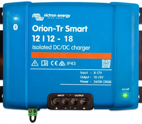 Convertor cu charger DC-DC Victron Energy Orion-Tr Smart Isolated 12/12-18, 220W (Albastru)