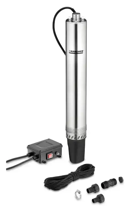 Pompa submersibila Karcher BP 6 DEEP WELL, 1000 W, 5.5 Bari (Negru/Argintiu)