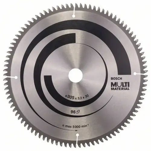 Panza de ferastrau circular Bosch Multi Material, 305 x 30 x 3,2 mm; 96
