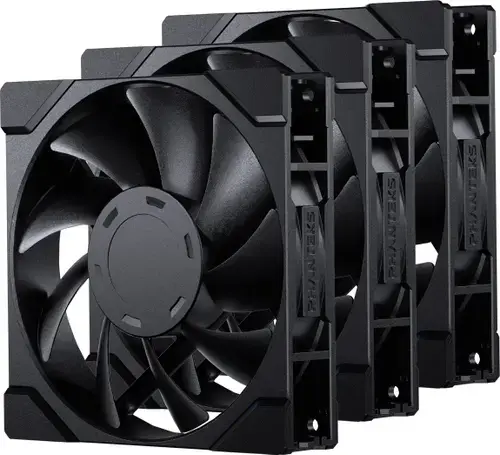 Set ventilatoare Phanteks M25G2-120, 4-pin PWM, 350-2000 RPM, 3 bucati (Negru)