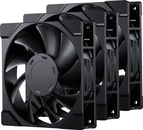 Set ventilatoare Phanteks M25G2-120, 4-pin PWM, 350-2000 RPM, 3 bucati (Negru)