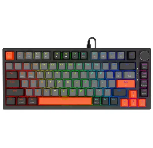 Tastatura Savio Astral Jade 3, Wired, RGB, USB (Negru/Gri)