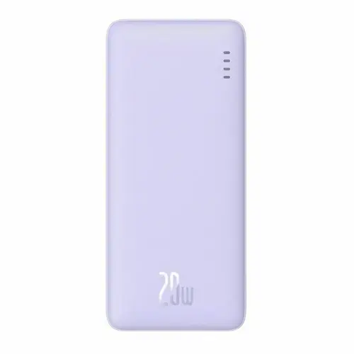 Baterie externa Baseus Airpow, 20000mAh, 20W, Incarcare rapida, USB-C, USB-A, cablu USB-C la USB-A inclus (Violet)