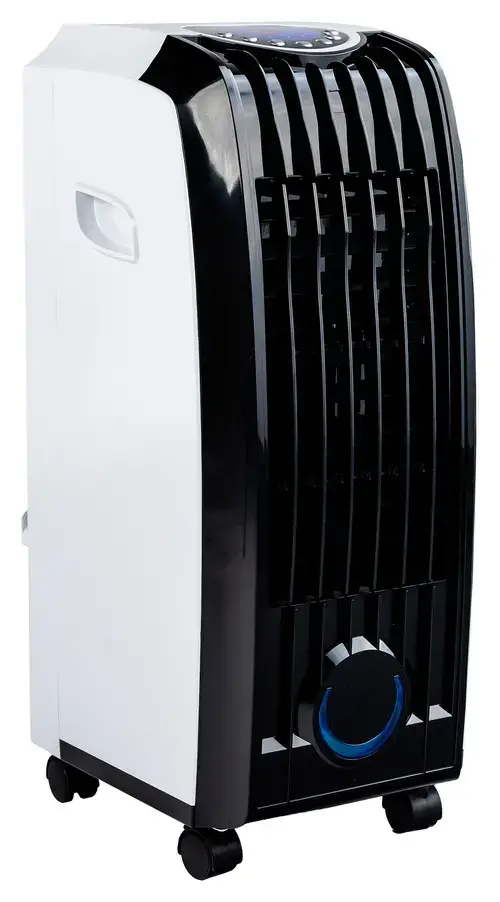 Racitor de aer Ravanson KR-7010, 60 W, 3 viteze, Telecomanda, 2 moduri ventialre, Oscilatie, 829 mc/h, Rezervor 7 l (Alb/Negru)