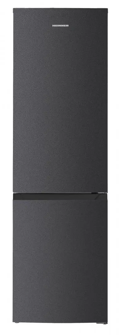 Combina frigorifica HEINNER HCNF-HM253INVDGD, 253 L, Clasa D, No Frost, Compresor Inverter, Lumina LED (Gri antracit)