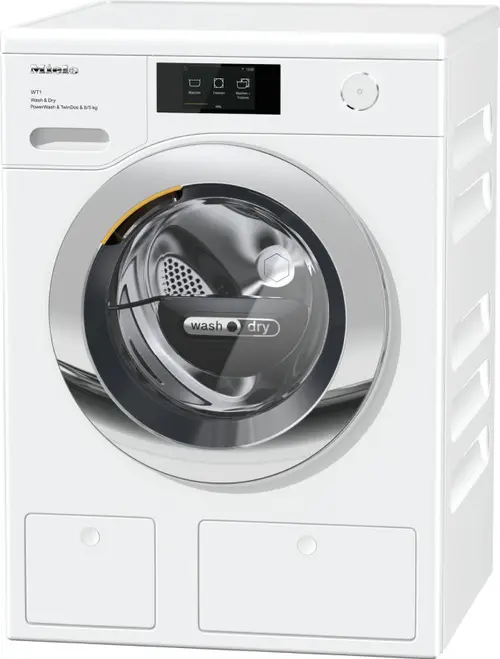 Masina de spalat cu uscator Miele WTR860 WPM, 8/5 kg, 1600 rpm, Clasa D, TwinDos, PowerWash (Alb)