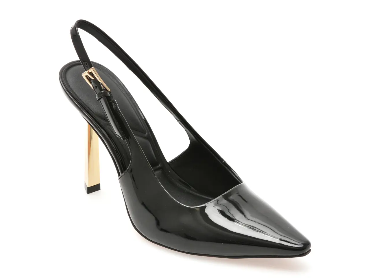 Pantofi eleganti ALDO negri, MARYSA 001, din piele ecologica lacuita