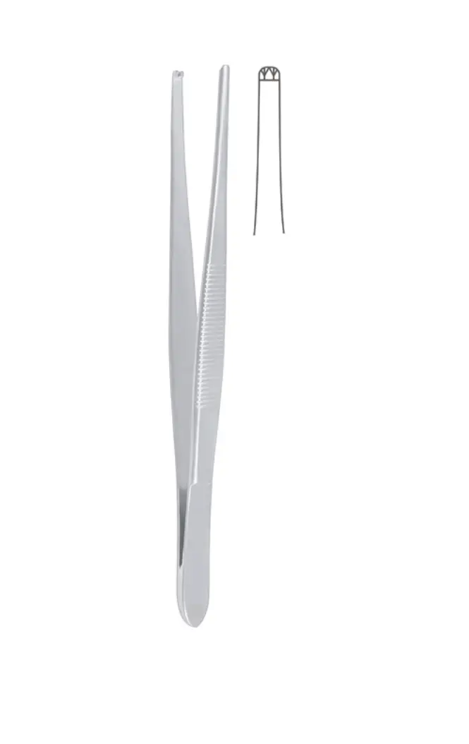 Pensa chirurgicala Tissue, 2:3 cu dinti, 14 cm, din otel inoxidabil