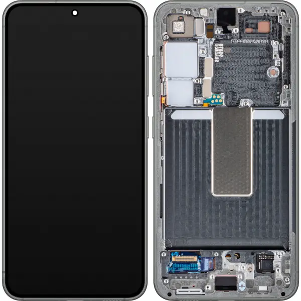 Display cu Touchscreen Samsung Galaxy S23 S911, cu Rama, Verde, Service Pack GH82-30480C