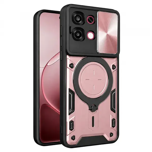 Husa pentru Oppo A6 Pro 5G / A6 Pro 4G, Techsuit, CamGuard Pro, Roz Aurie
