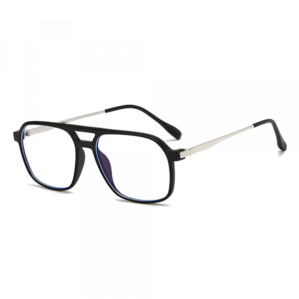 Ochelari De Calculator Unisex Techsuit 83092, Anti-Blue Light, Negri Argintii