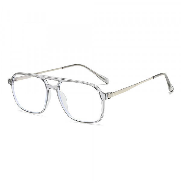 Ochelari De Calculator Unisex Techsuit 83092, Anti-Blue Light, Transparenti Argintii