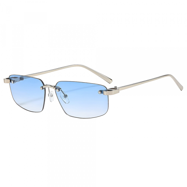 Ochelari De Soare Unisex Techsuit S098, Argintii Bleu