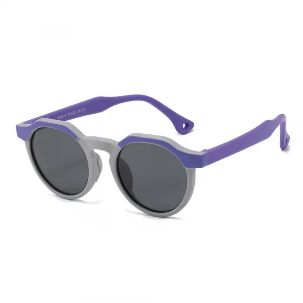 Ochelari De Soare Copii Techsuit 601, Polarizati, Protectie UV, Mov Gri