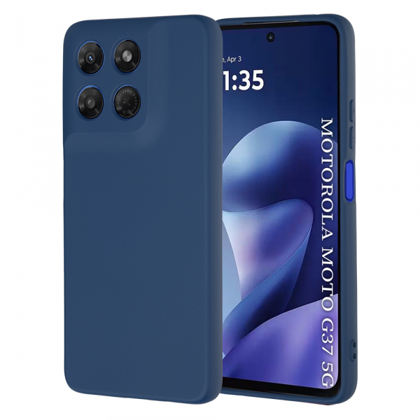 Husa pentru Motorola Moto G47 / G37 Power / G37, Techsuit, SoftFlex, Bleumarin