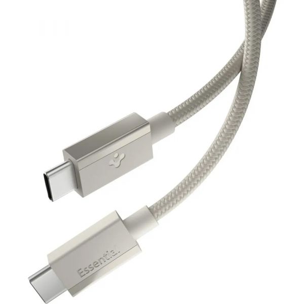 Cablu Date si Incarcare USB-C - USB-C Spigen EB6015CC, 60W, 1.5m, Gri Titan ACA10419