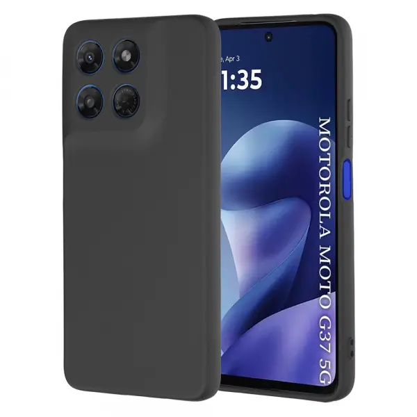 Husa pentru Motorola Moto G47 / G37 Power / G37, Techsuit, SoftFlex, Neagra