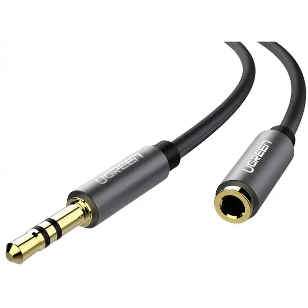 Adaptor Audio 3.5mm - 3.5mm UGREEN AV118, 2m, Negru