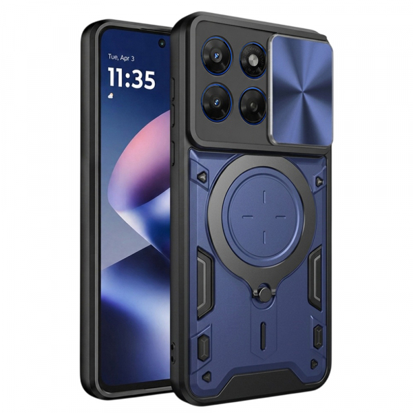Husa pentru Motorola Moto G47 / G37, Techsuit, CamGuard Pro, Albastra