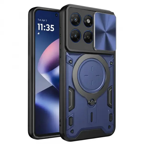 Husa pentru Motorola Moto G47 / G37, Techsuit, CamGuard Pro, Albastra