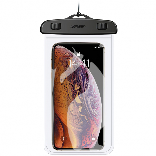 Husa Universala Waterproof pentru Telefon max. 7.2inch, UGREEN, Airbag, Neagra