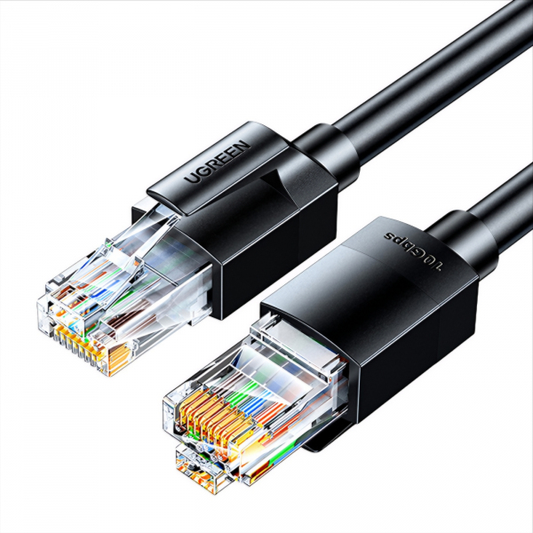 Cablu Retea UGREEN NW315, UTP, Cat6A, 1m, Negru