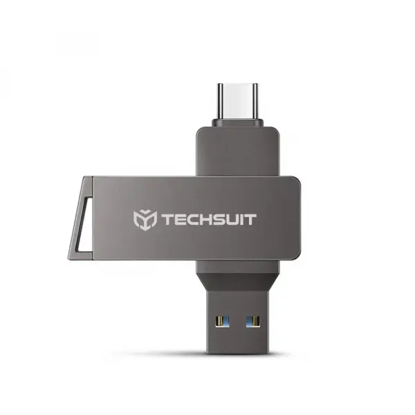 Memorie Externa USB-A 3.0 / USB-C Techsuit THSM20, 256Gb