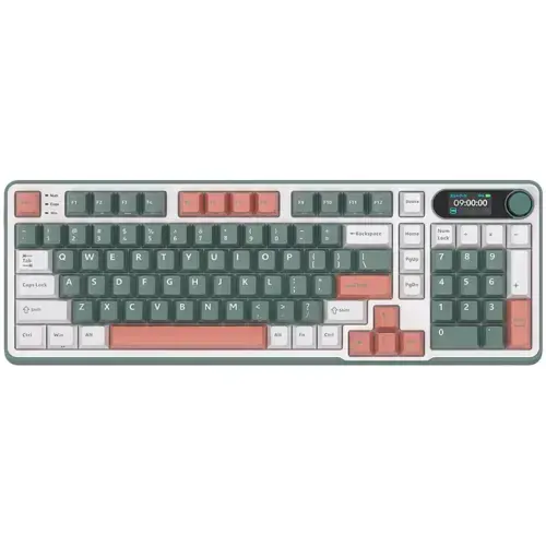 Tastatura Gaming Royal Kludge RK-S98, Chartreuse Switch, iluminare RGB, Wired, Wireless 2.4Ghz, Bluetooth (Multicolor)