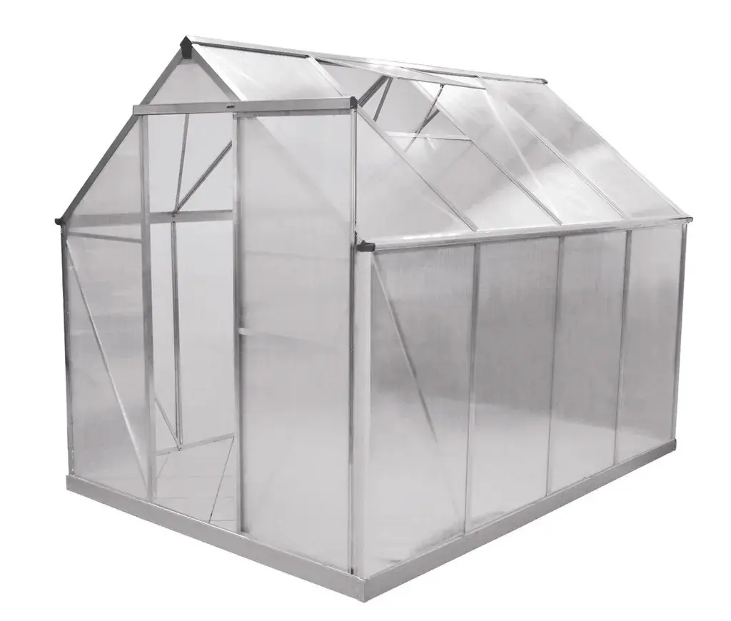 Sera pentru gradina HECHT GREENHOUSE I, 250 x 190 x 195 cm, cadru de aluminiu, folie policarbonat, suprafata 4.93 MP