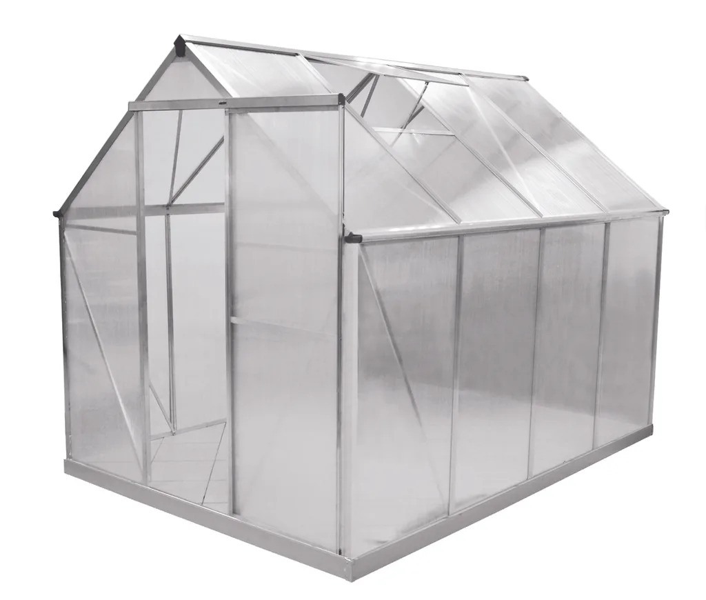 Sera pentru gradina HECHT GREENHOUSE I, 250 x 190 x 195 cm, cadru de aluminiu, folie policarbonat, suprafata 4.93 MP