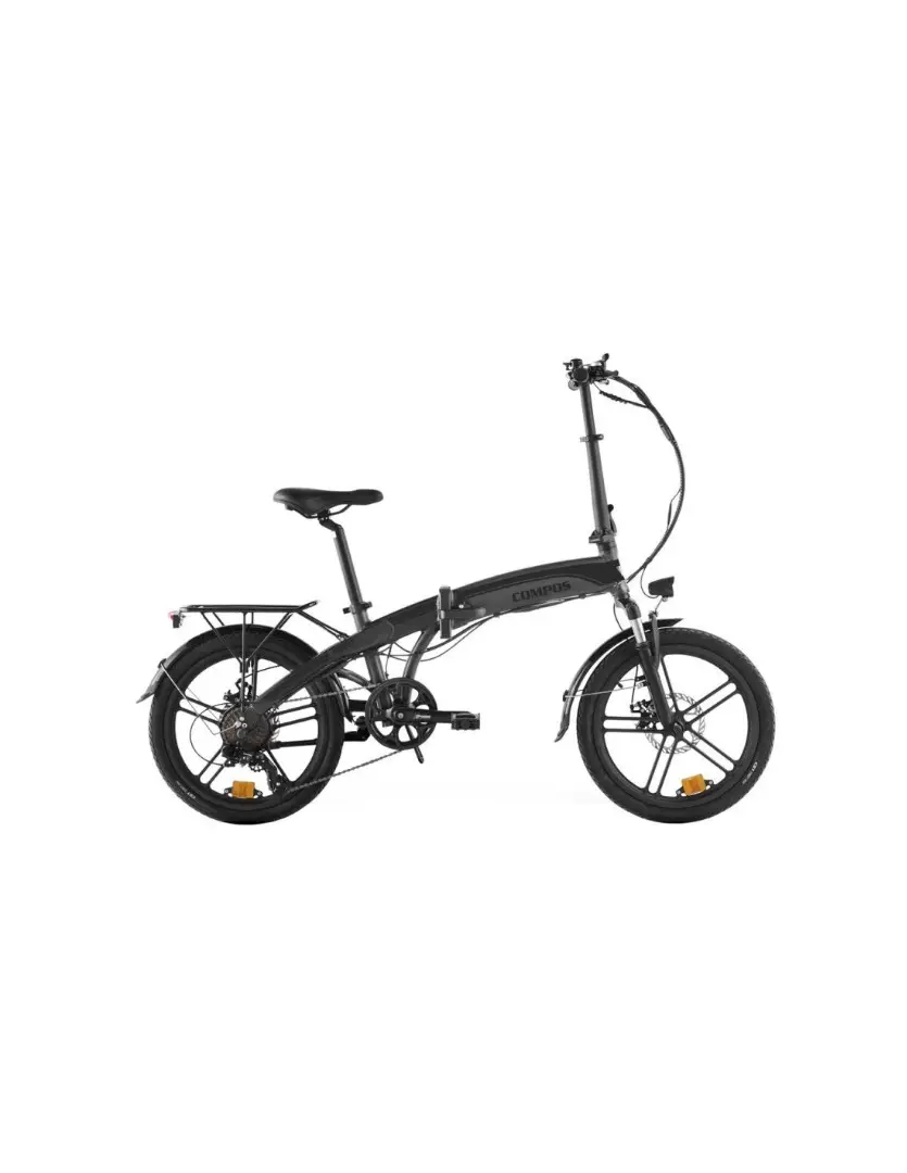 Bicicleta electrica Hecht Compos Graphite, schimbator shimano