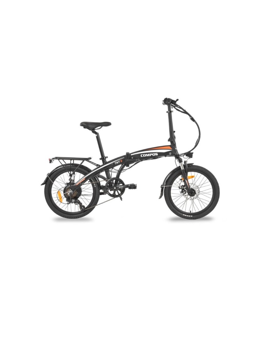 Bicicleta electrica Hecht Compos Black, schimbator shimano